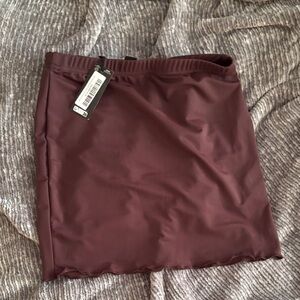 PrettyLittleThing Deep Brown mini Skirt